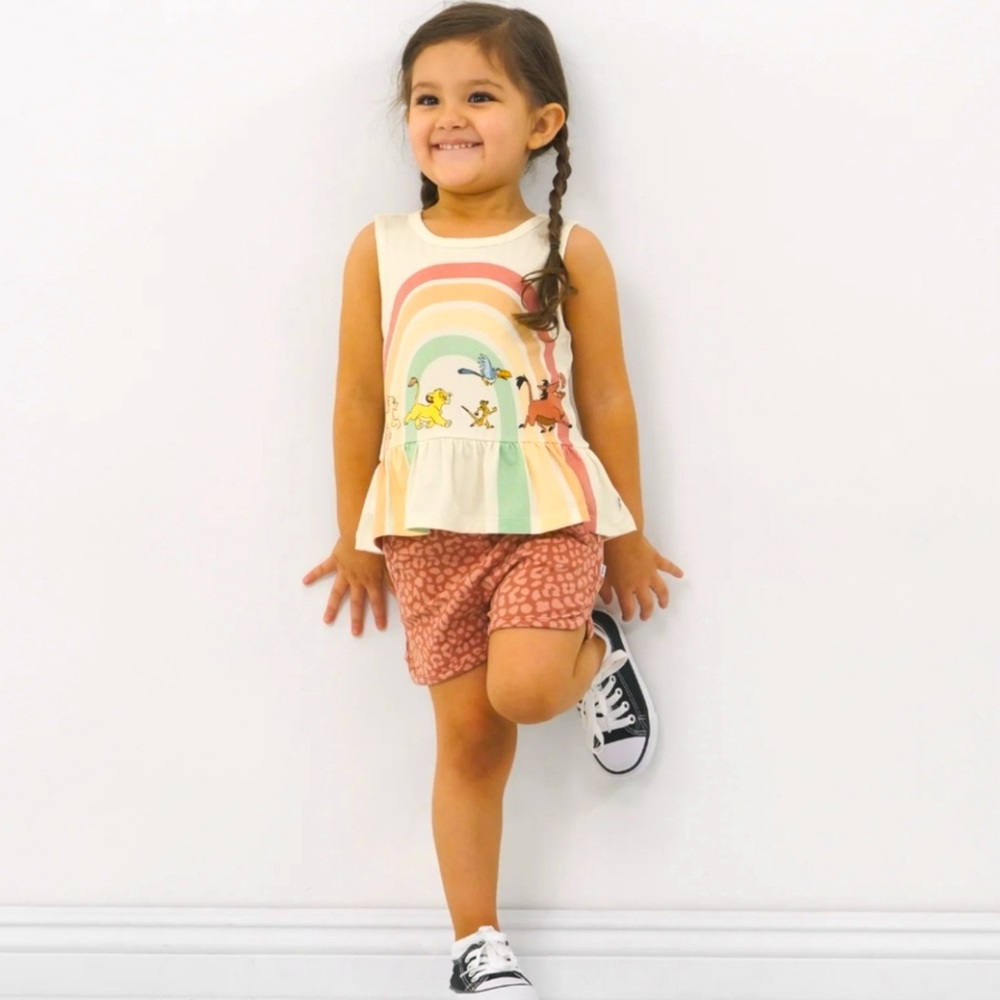 Little Sleepies Disney Graphic Peplum Tank